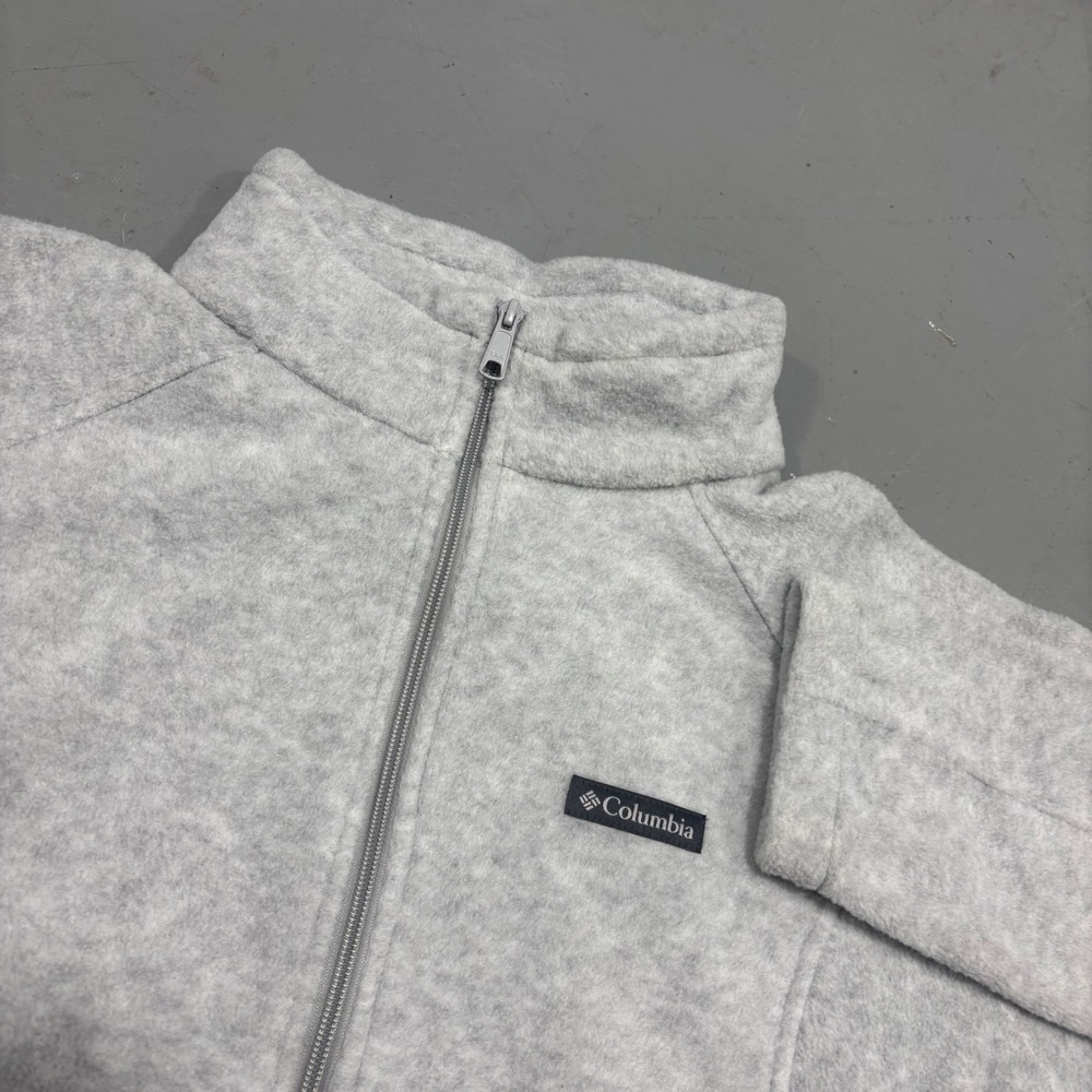 Columbia Benton Springs Full Zip Fleece Jacket Grey Womens 2X 1372112-034 NEW
